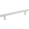 Elements By Hardware Resources 160 mm Center-to-Center Hollow Matte Black Stainless Steel Naples Cabinet Bar Pull 218SS